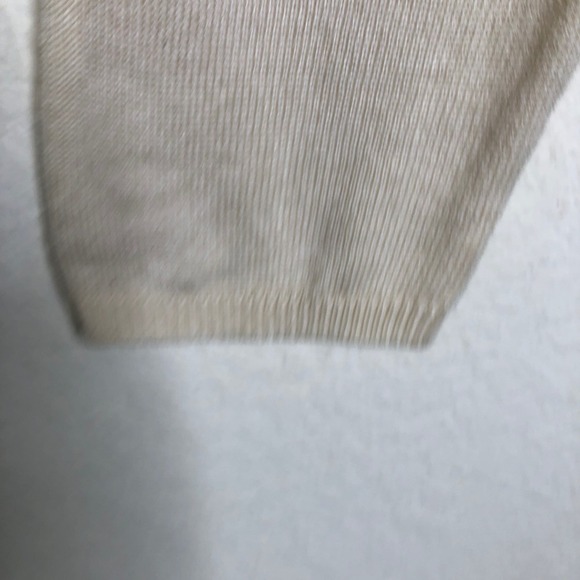 Tommy Bahama XL Sweater Silk Cashmere Cream Pineapple Long Sleeve Knit Top - Picture 7 of 15